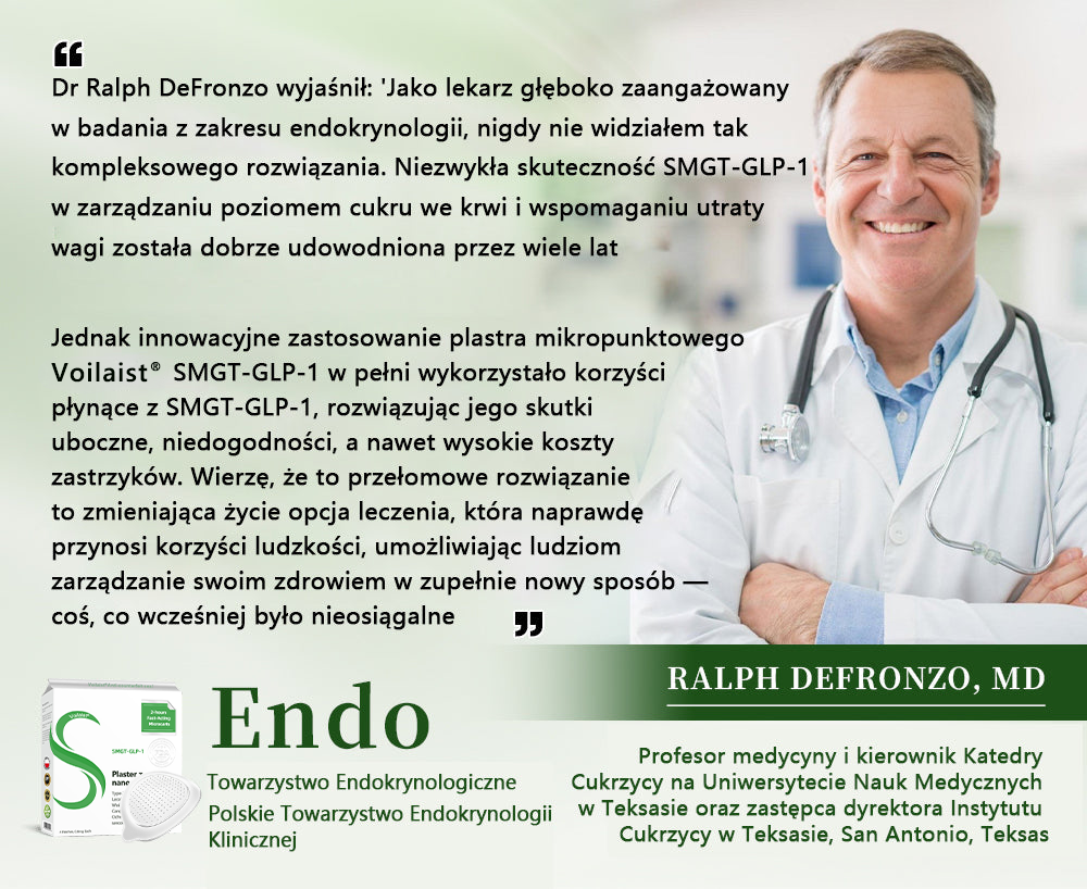Voilaist® SMGT-GLP-1 Nano Microneedle Patch(Bezbolesny, długotrwały, zwalczający cukrzycę, otyłość i choroby układu krążenia)