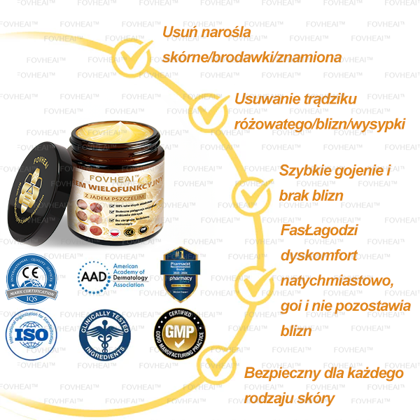 ✨FOVHEAl™ Krem z Jadem Pszczelim – Wygładza zmarszczki i przywraca młody wygląd – 50 ml