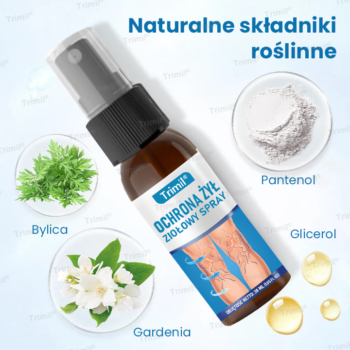 Trimil® Ziołowy Spray na Ochronę Żył - ✨Klinicznie udowodniono, że eliminuje żylaki w zaledwie 7 dni!
