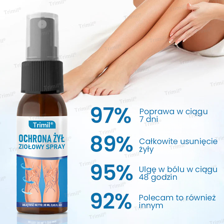 Trimil® Ziołowy Spray na Ochronę Żył - ✨Klinicznie udowodniono, że eliminuje żylaki w zaledwie 7 dni!