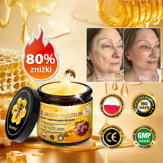 🔥  Leurea® Krem z Jadem Pszczelim – Wygładza zmarszczki i przywraca młody wygląd – 50 ml